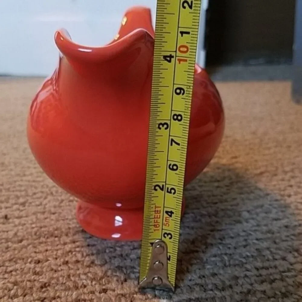 Fiestaware Fiesta CERAMIC Gravy Sauce Boat Dish Poppy Orange 18.5 OZ CONTAINER